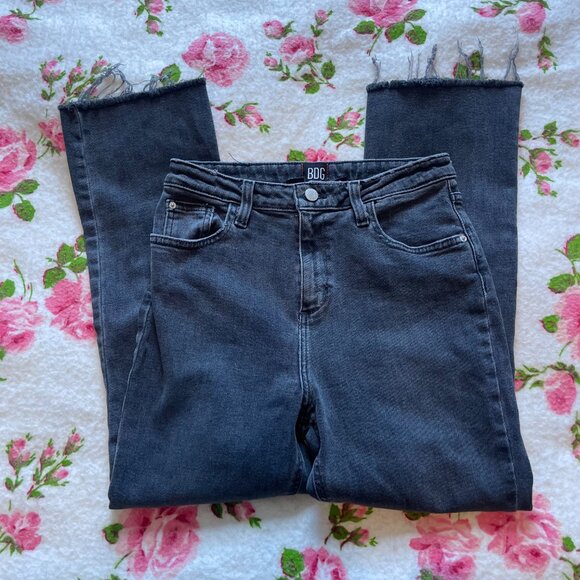 Black denim BDG high rise kick ankle flare straight jeans! - Picture 9 of 12